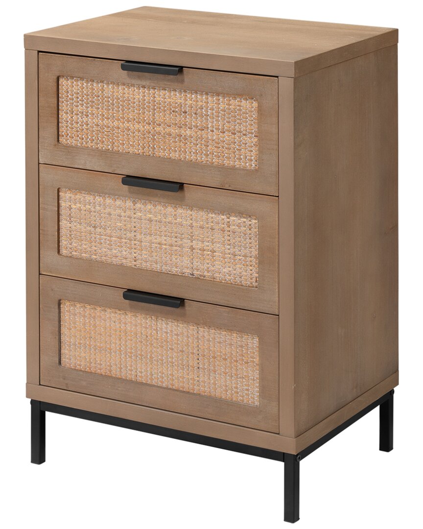 Jamie Young Reed 3-drawer Side Table
