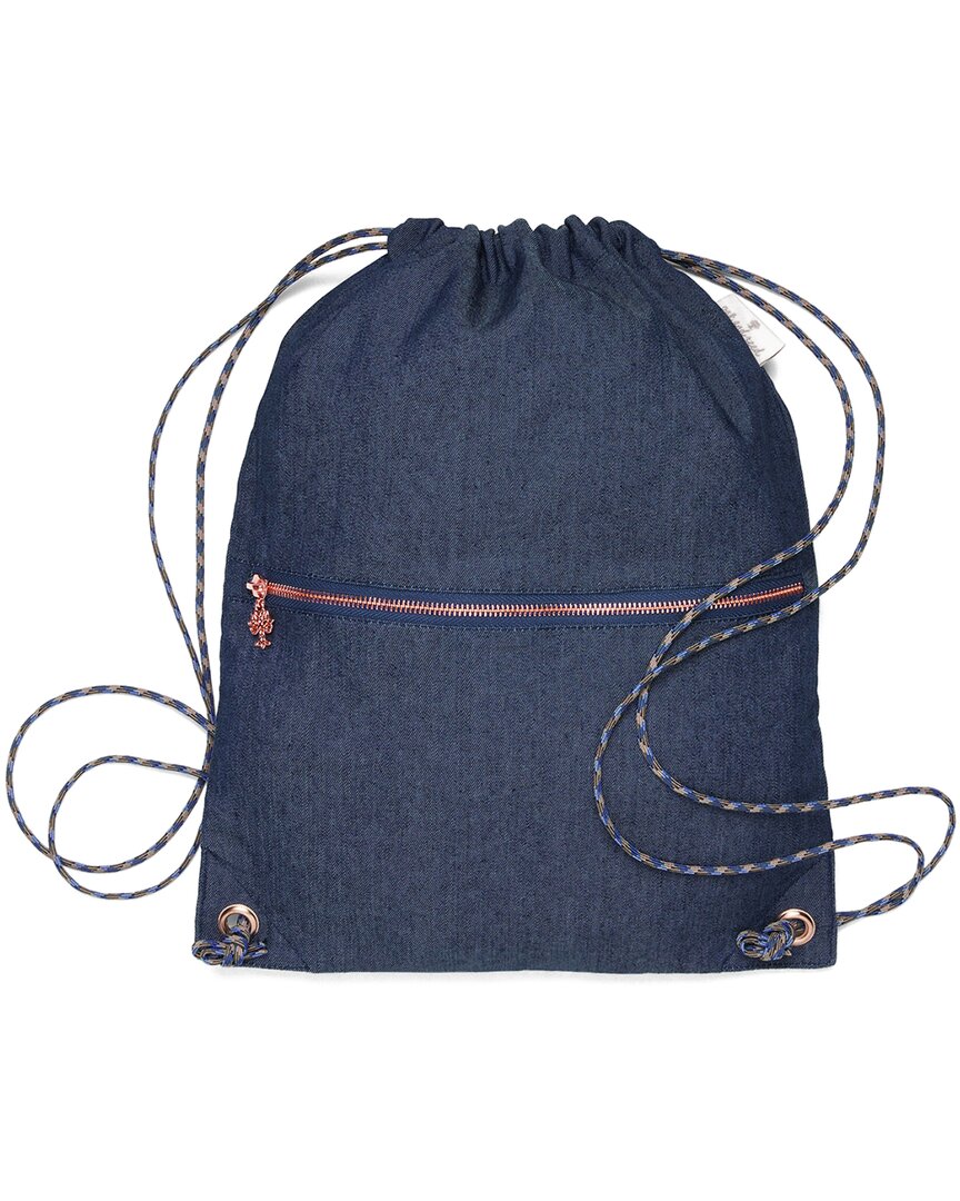 Oak And Reed City Cinch Drawstring Backpack In Navy