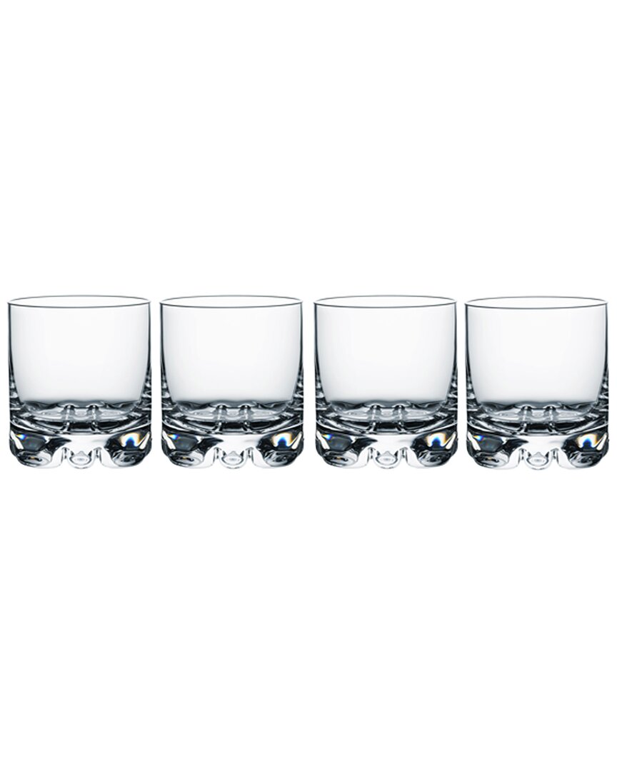 Orrefors Erik Set Of 4 Double Old Fashioned Glasses In Clear