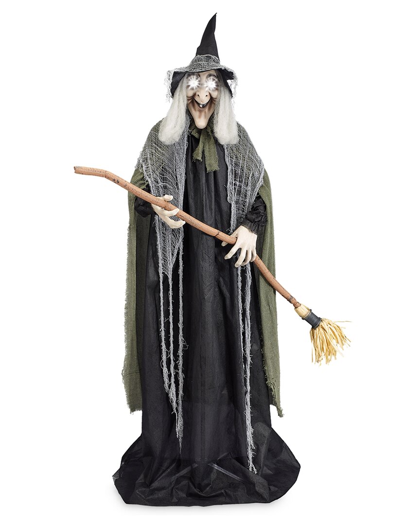 Burton & Burton Burton + Burton Animated Standing Witch With Broom In Black