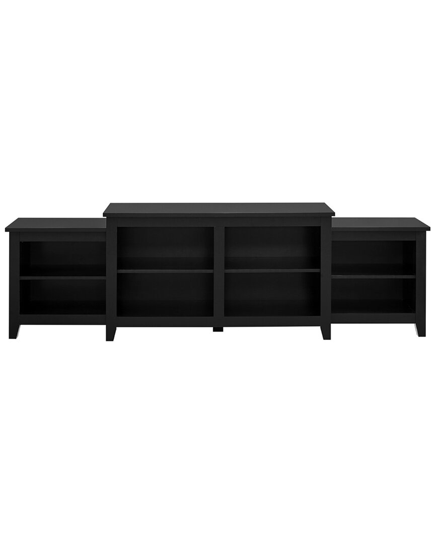 Hewson Simple Black Tiered Top Tv Stand