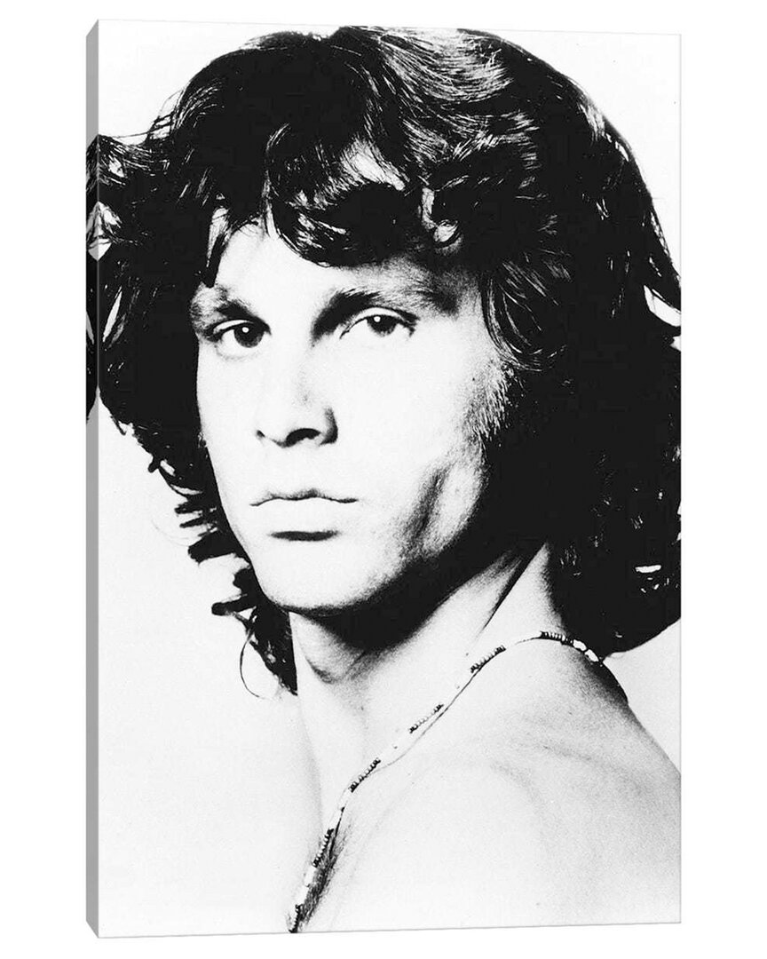 Icanvas Discontinued Do Not Use  Jim Morrison Pose I By Radio Days In White