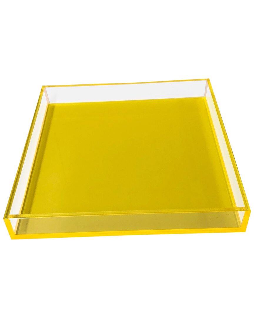 R16 Square Tray In Yellow