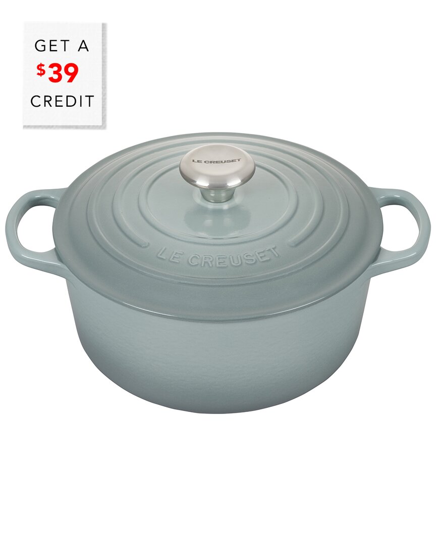 Le Creuset Signature Enameled Cast Iron 5.5 Qt. Round Dutch Oven In White