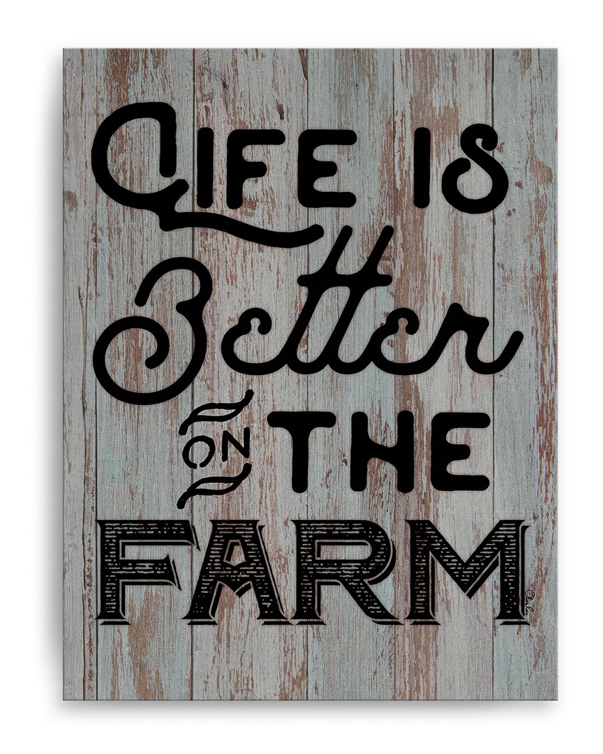 Ready2hangart Better On The Farm Wrapped Canvas Wall Art By Olivia Rose