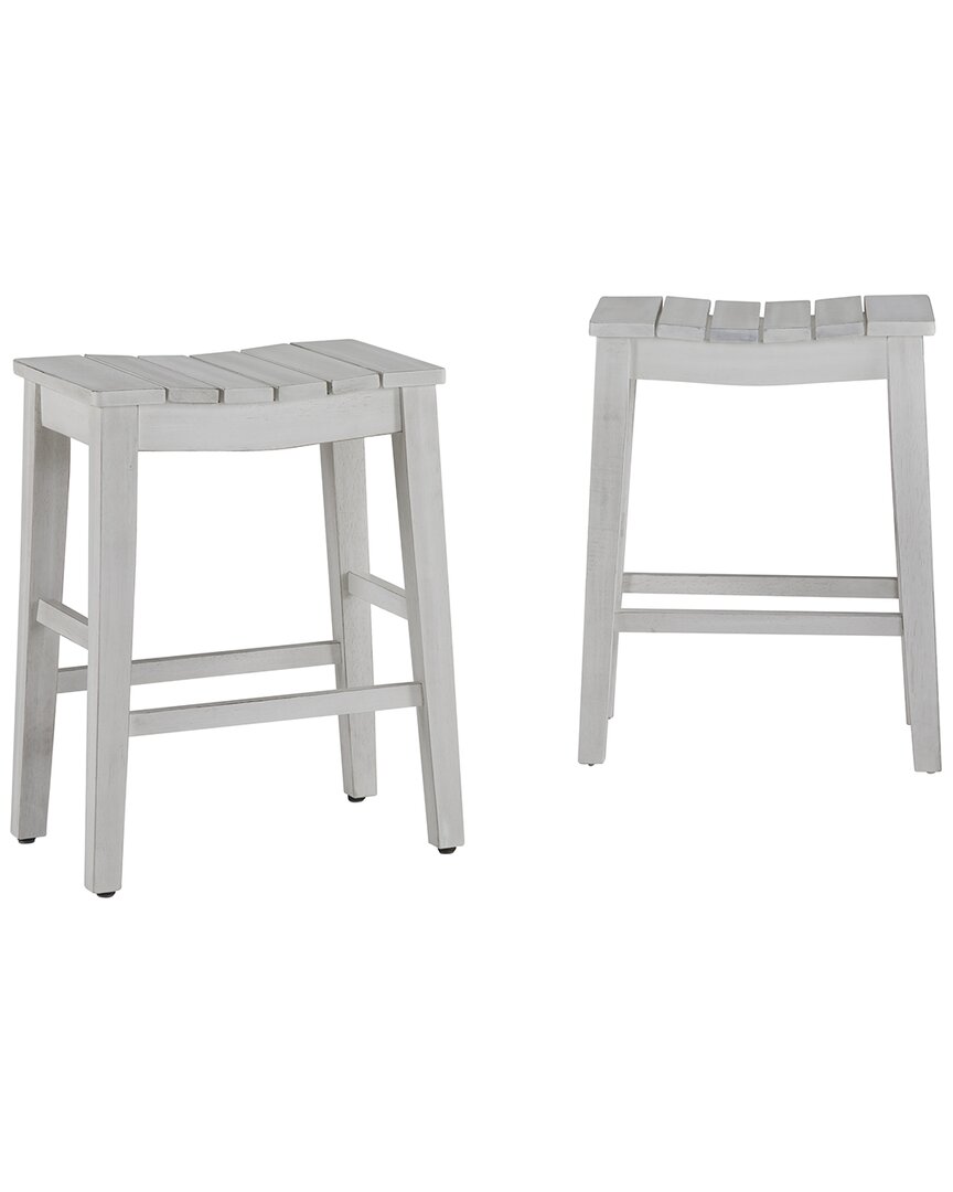 Shop Progressive Furniture Set Of 2 Counter Stools In White