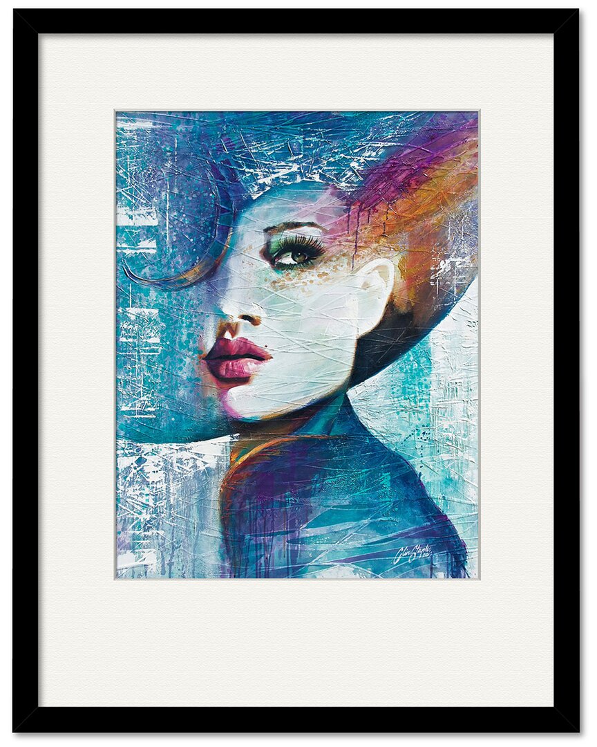 Courtside Market Wall Decor Courtside Market Girl In Blue Framed & Matted Giclee Wall Art