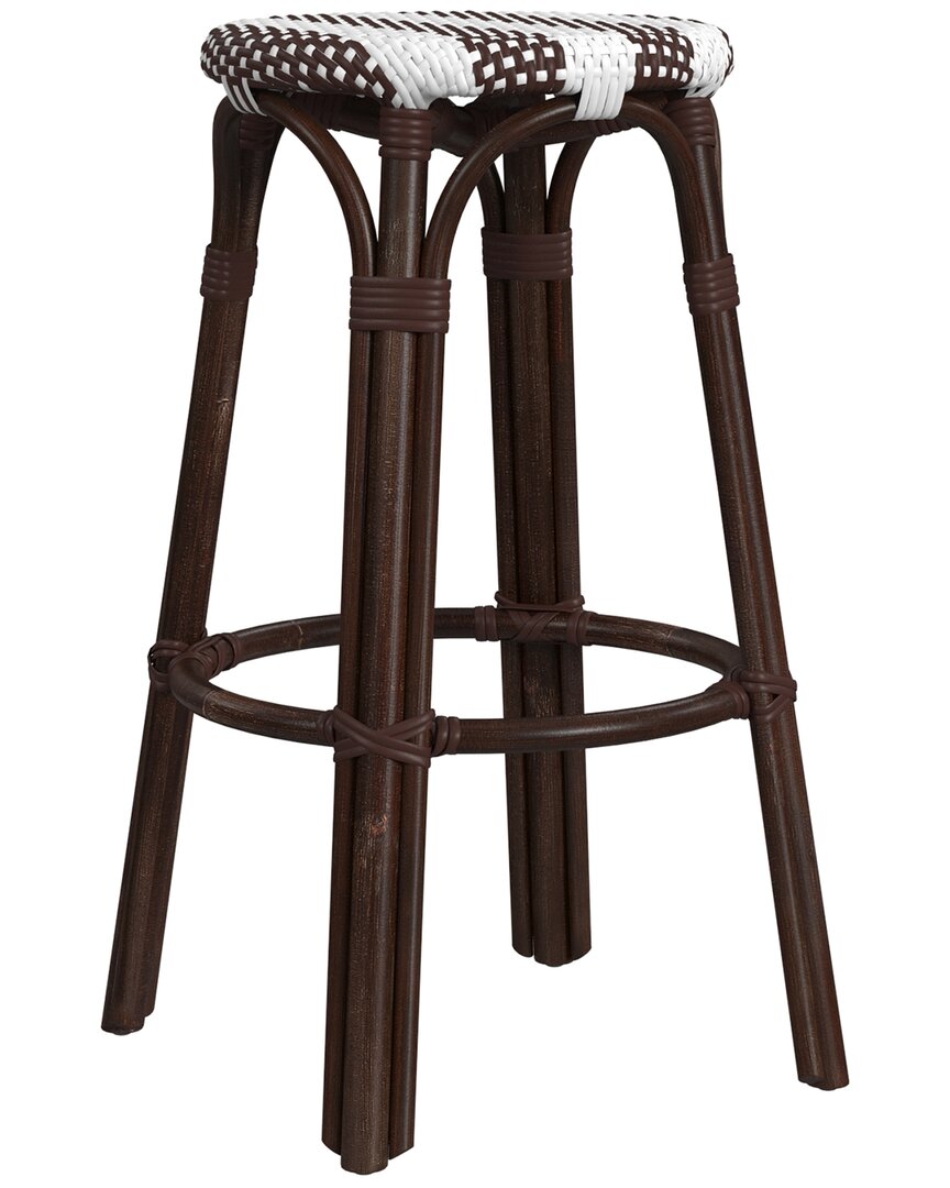 Butler Specialty Company Tobias Coffee Rattan Bar Stool In Brown