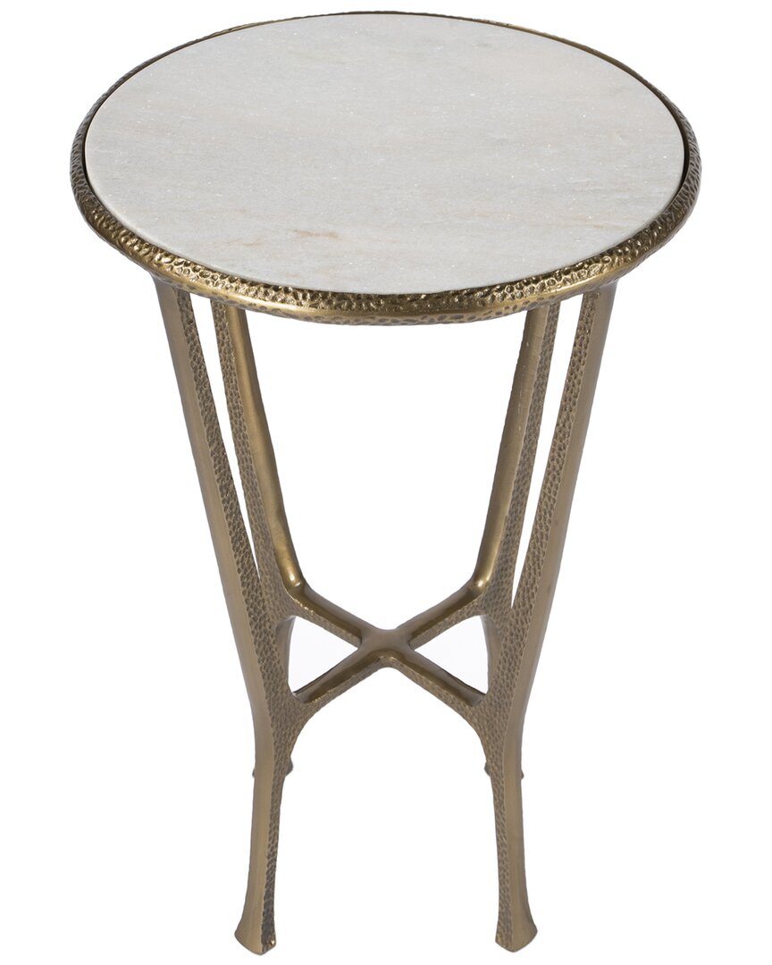 Butler Specialty Company Switlania Marble Side Table In Metallic
