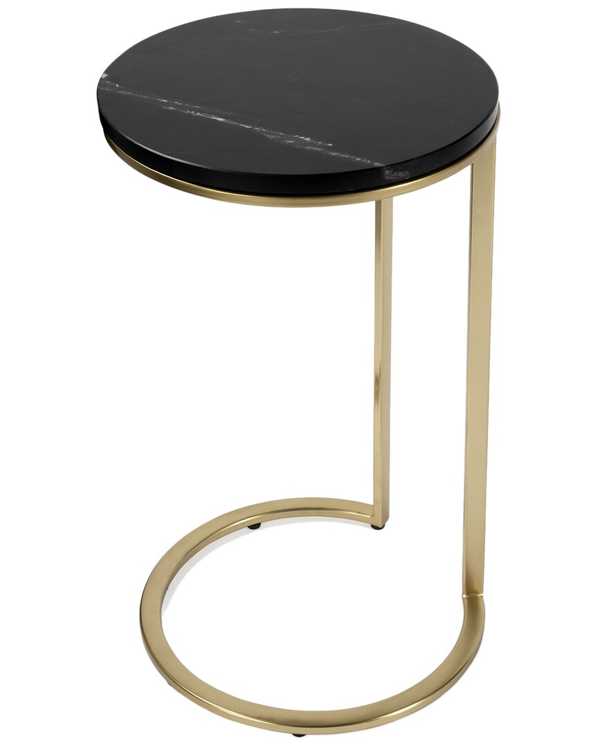 Butler Specialty Company Shounderia Marble Accent Table In Black
