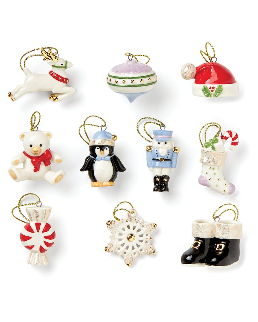 Shop Lenox Christmas Memories 10pc Ornament Set In Multicolor