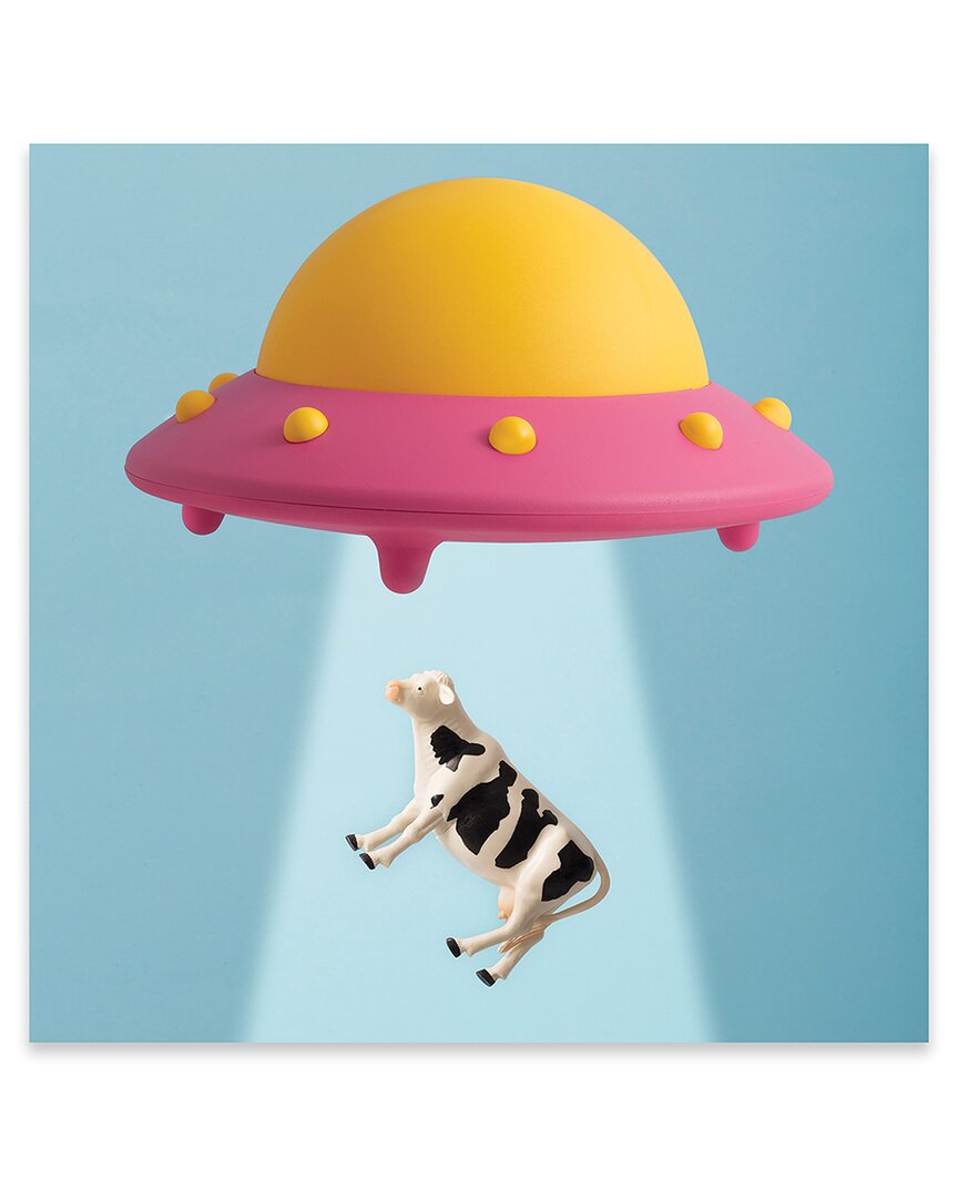 Icanvas Abducted Cow Print On Acrylic Glass By Pepino De Mar