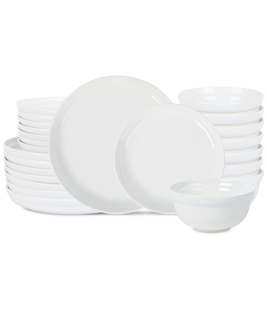 Stone Lain Virtuo 24pc Dinnerware Set In White