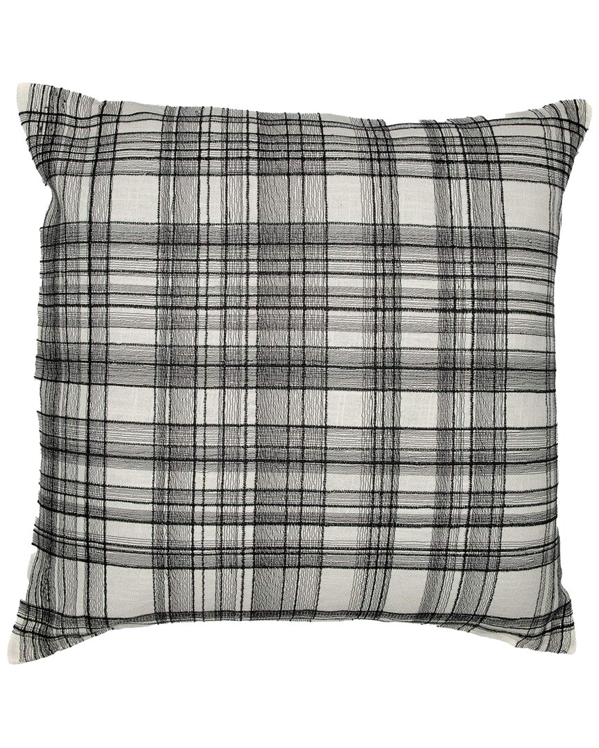 Lr Home Hand-woven Throw Pillow 20 X 20 In Gray