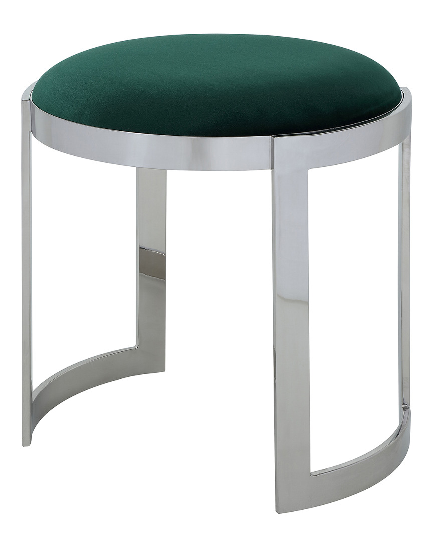 Pangea Home Silver Frame Orion Stool