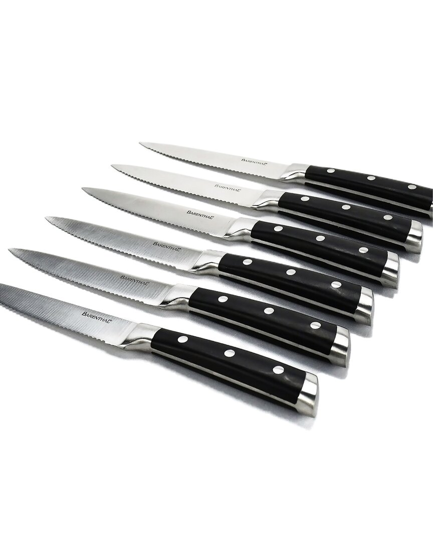 Barenthal 6pc 18/10 German Stainless Steel Steak Knife Set With Velvet Lined Case In Silver