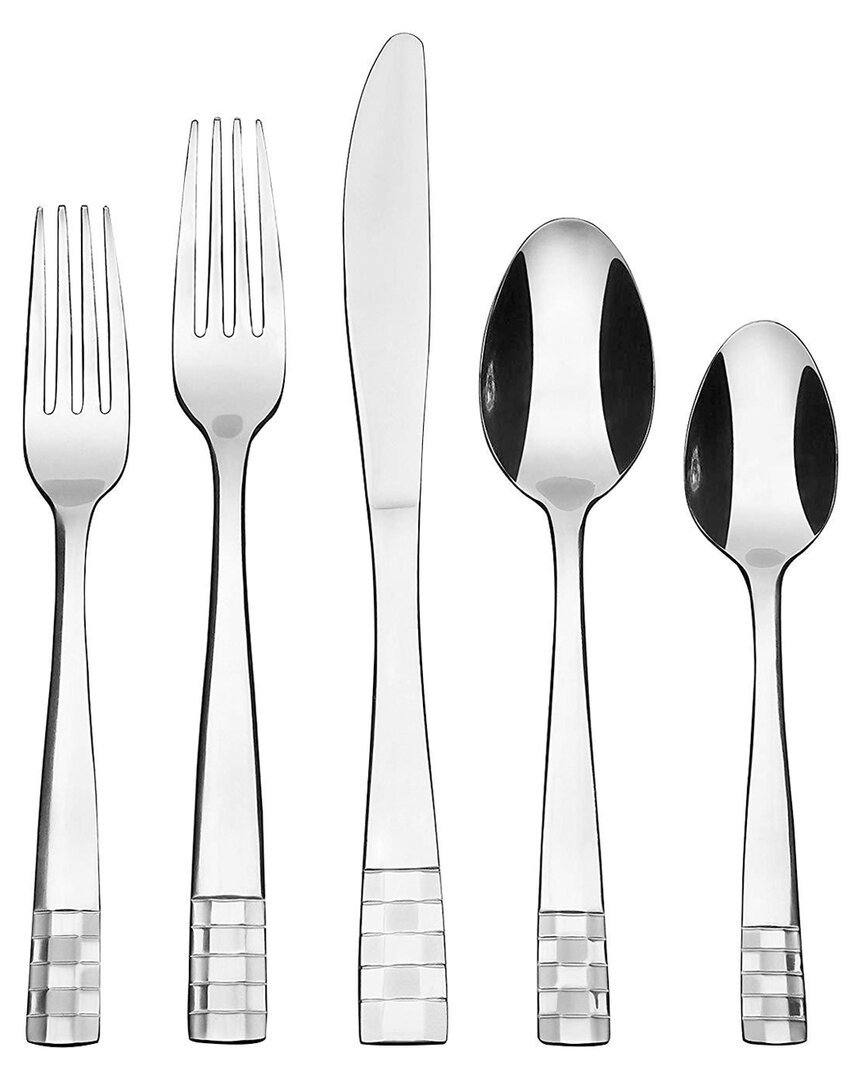 Kitchentrend Checkmate 20pc Stainless Steel Silverware Set