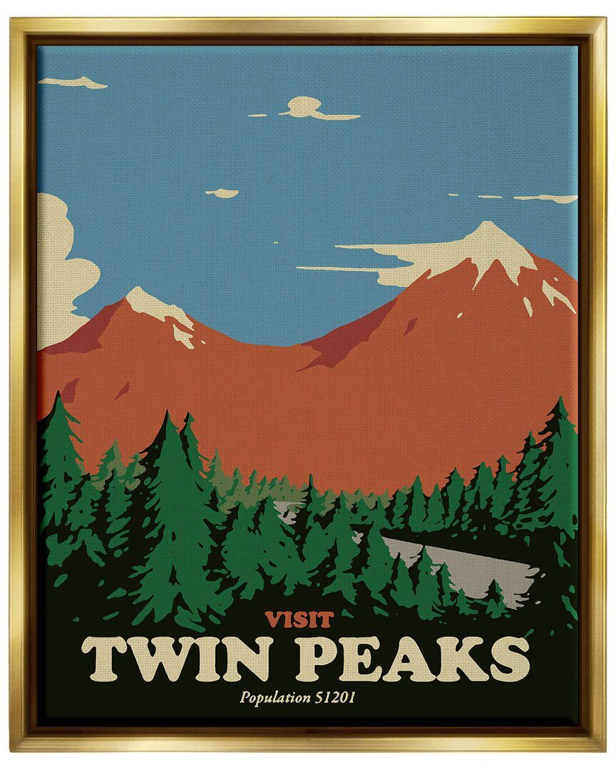 Stupell Visit Twin Peaks Mountain Landscape By Matheus Lopes Castro Wall Art