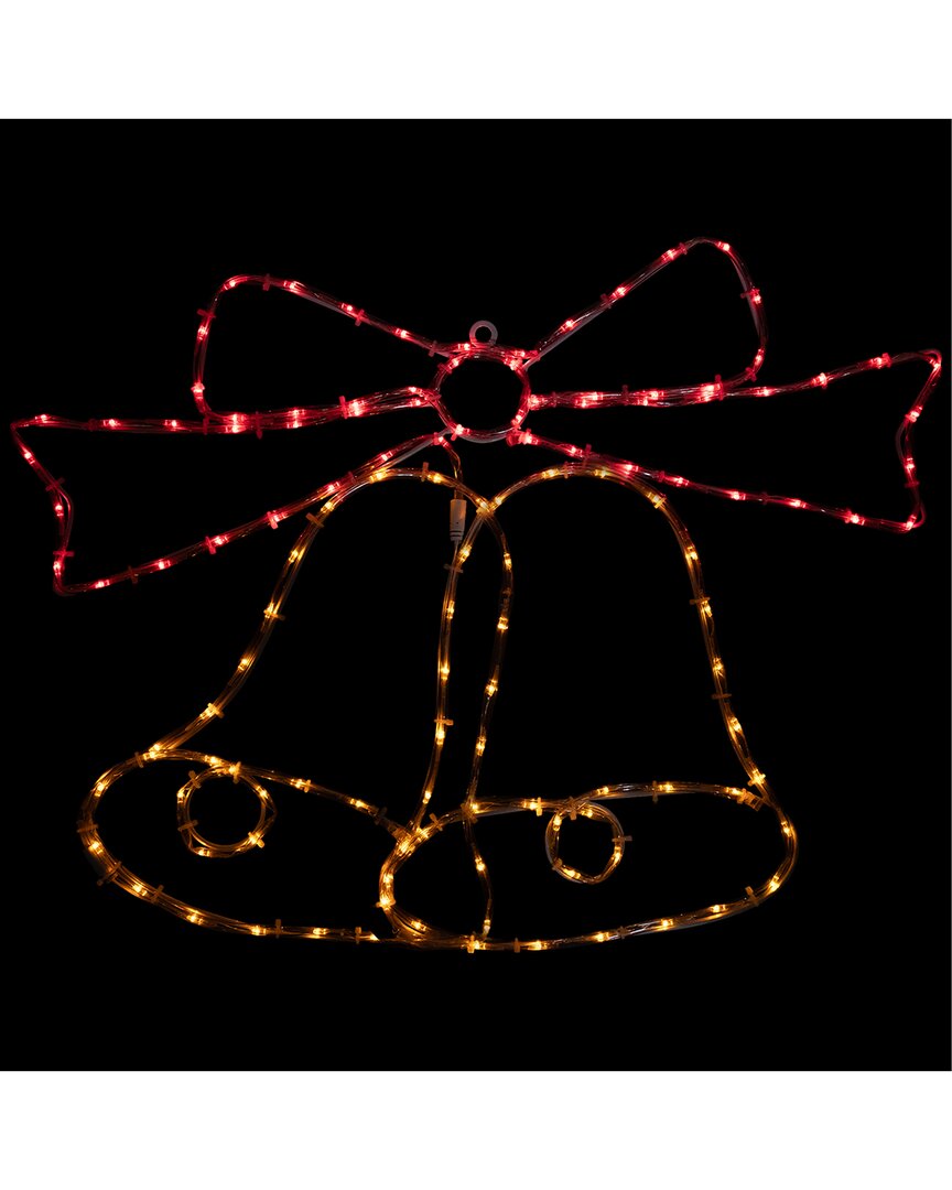 NORTHLIGHT NORTHLIGHT 23IN LED LIGHTED BOW 4 FUNCTION CHRISTMAS WINDOW SILHOUETTE