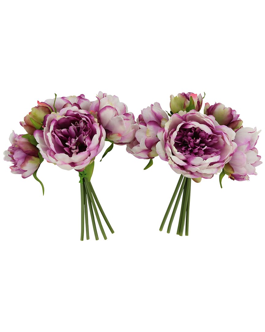 Creative Displays Purple Peony Bouquet Bundle In Purple