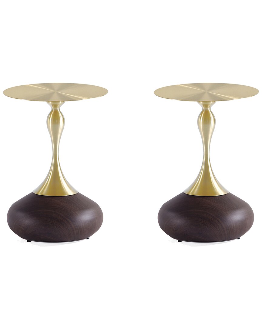 Manhattan Comfort Modern Patchin End Table With Ro