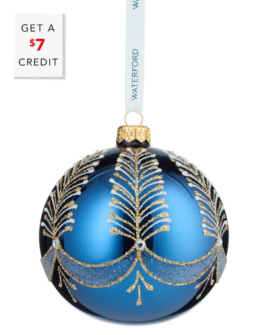 Waterford Holiday Heirlooms Bauble Ornament With $7 Credit