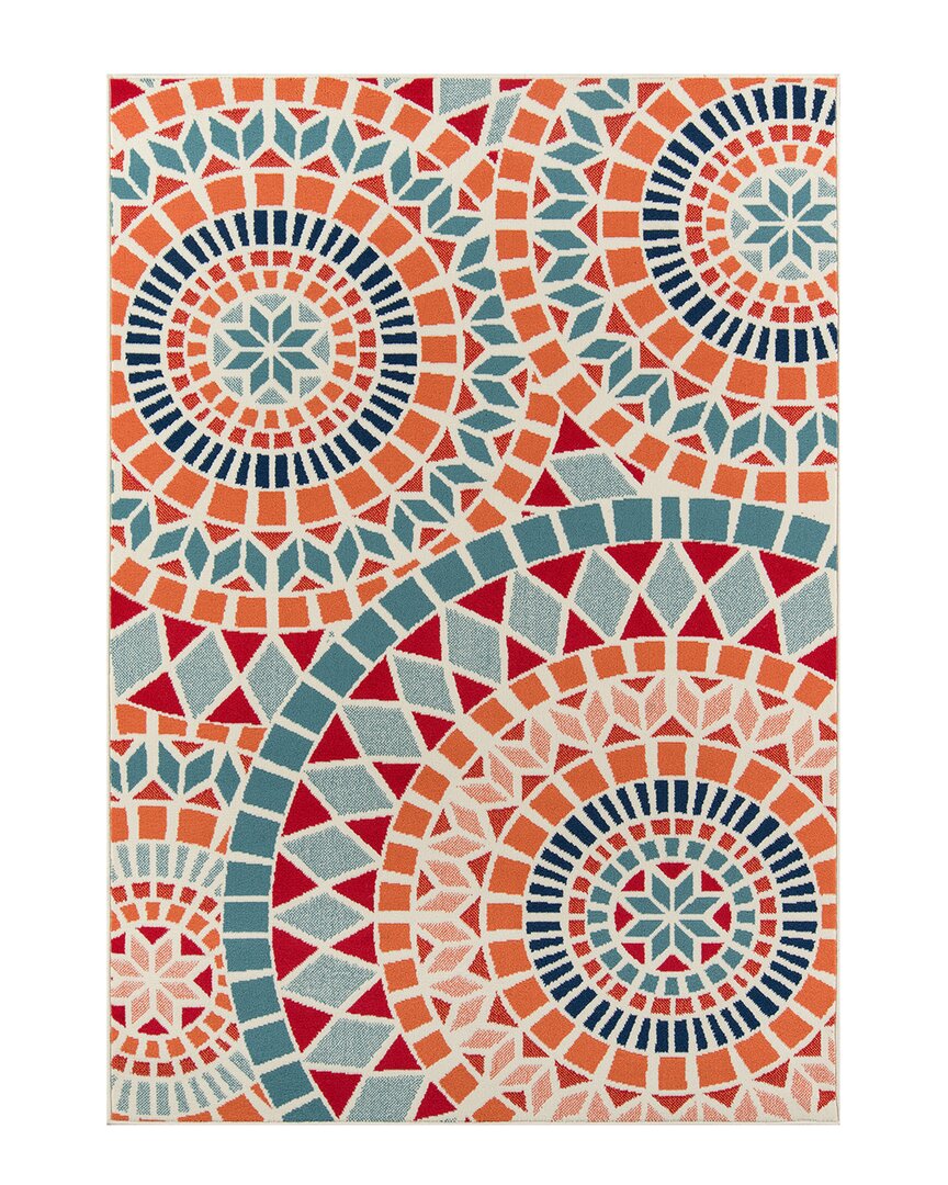 Momeni Baja Indoor/outdoor Contemporary Rug In Multi