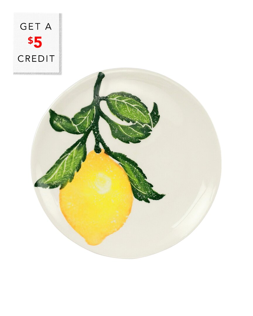 Shop Vietri Limoni Salad Plate With $5 Credit In Yellow
