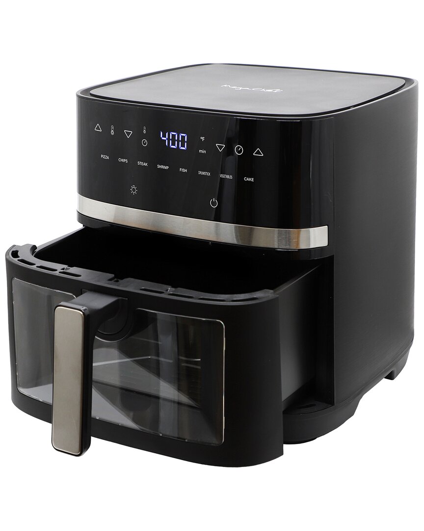 Megachef 8qt Digital Electric Air Fryer In Black