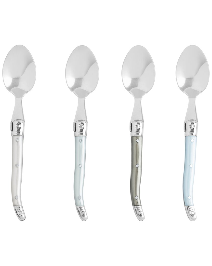French Home Laguiole Mother Of Pearl Coffee Spoons (set Of 4)