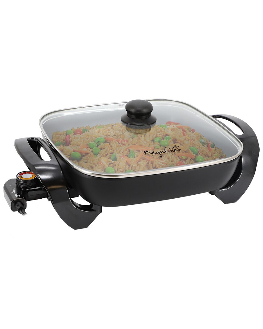 Megachef 8in Electric Skillet With Copper Coating In Black