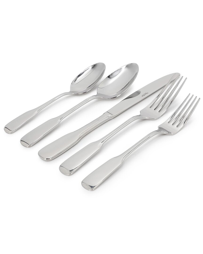 Martha Stewart Halsey 20pc Stainless Steel Flatware Set In Silver