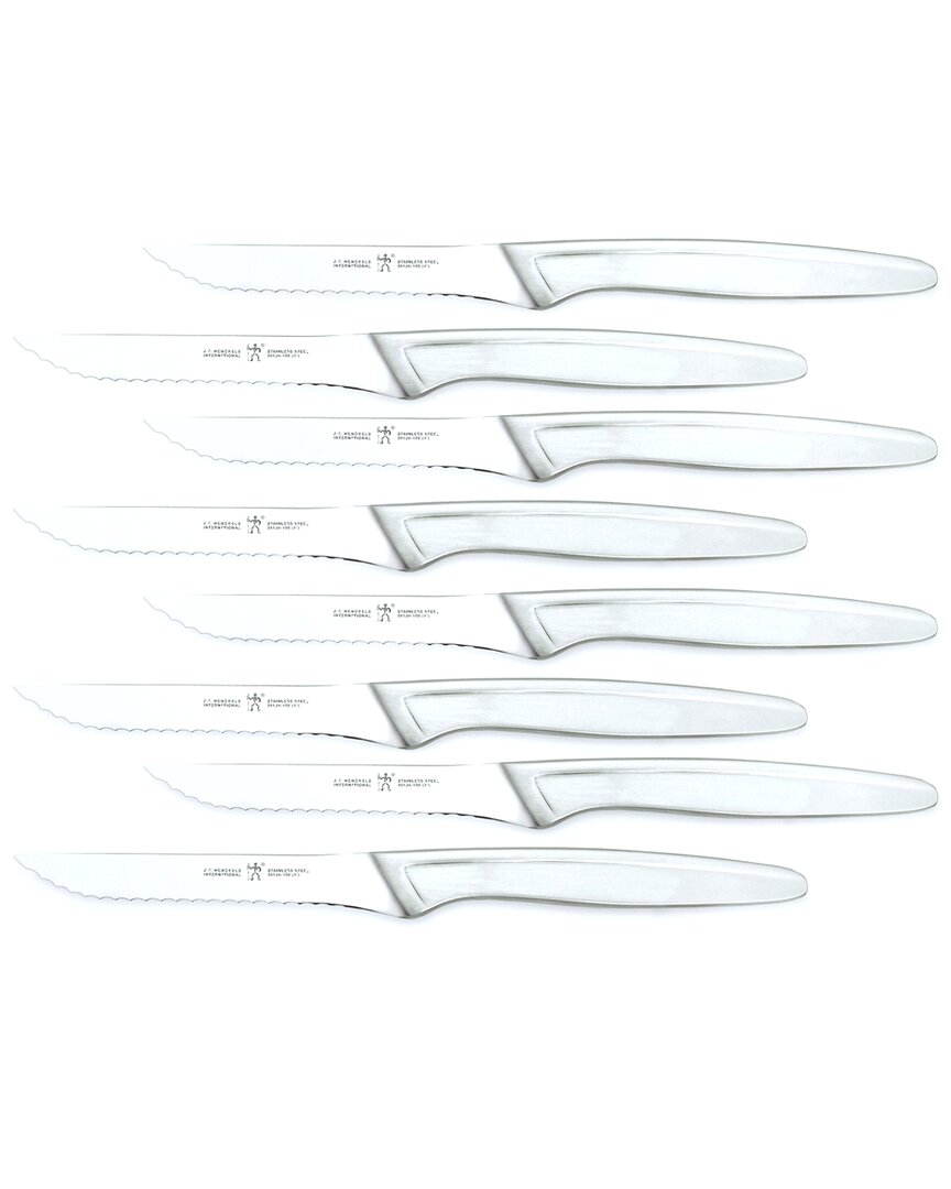 Zwilling J.a. Henckels 8pc Stainless Steel Serrated Steak Knife Set