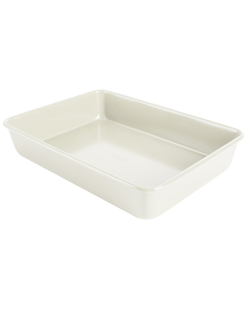 Martha Stewart Everyday Color Bake 13in Carbon Steel Rectangle Baking Pan In White