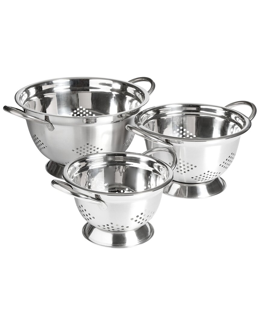 Oster Metaline 3pc Stainless Steel Kitchen Col & Er Set In Silver