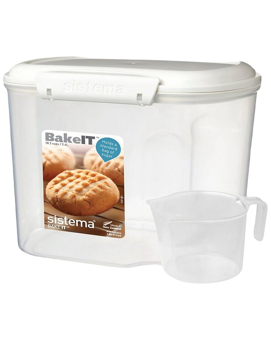 SISTEMA SISTEMA SET OF 2 2.4L BAKE IT STORAGE CONTAINER WITH CUP 