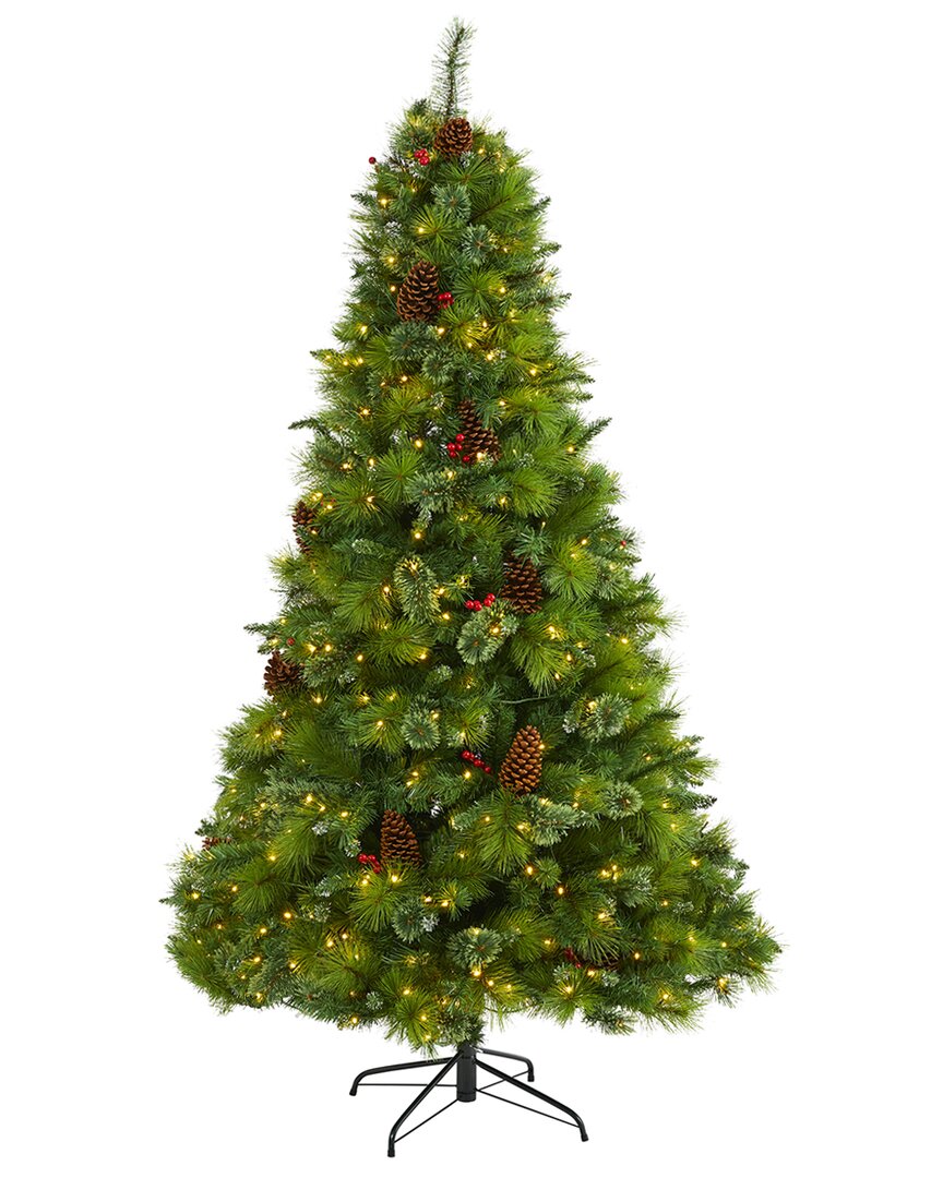 Nearly Natural 7ft. Montana Mixed Pine Artificial Christmas Tree In Green