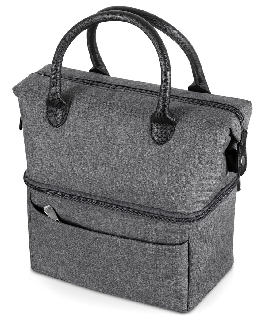 Oniva Urban Lunch Bag In Gray With Black Accents