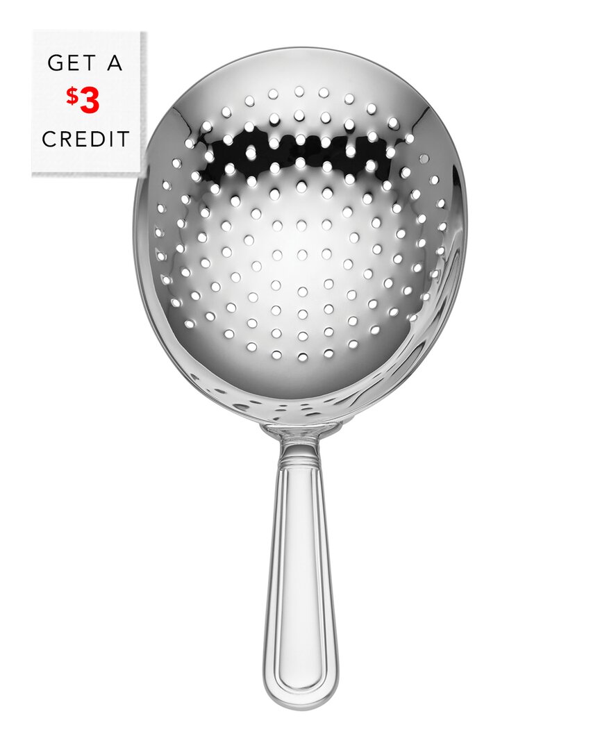 Reed And Barton August Julep Strainer With $3 Credit In Metallic