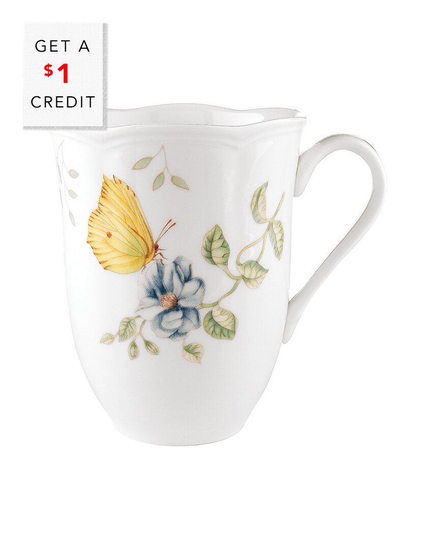 Lenox Dnu Unprofitable  Butterfly Meadow Dragonfly Mug With $1 Credit In Multi
