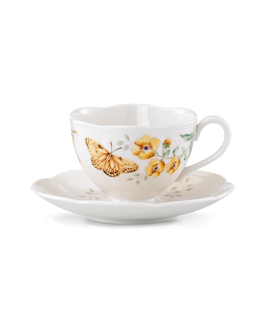 Shop Lenox Butterfly Meadow Fritillary Cup And Saucer In Multi