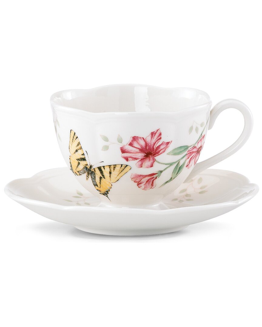 Shop Lenox Butterfly Meadow Swallowtail Cup And Saucer In Multi