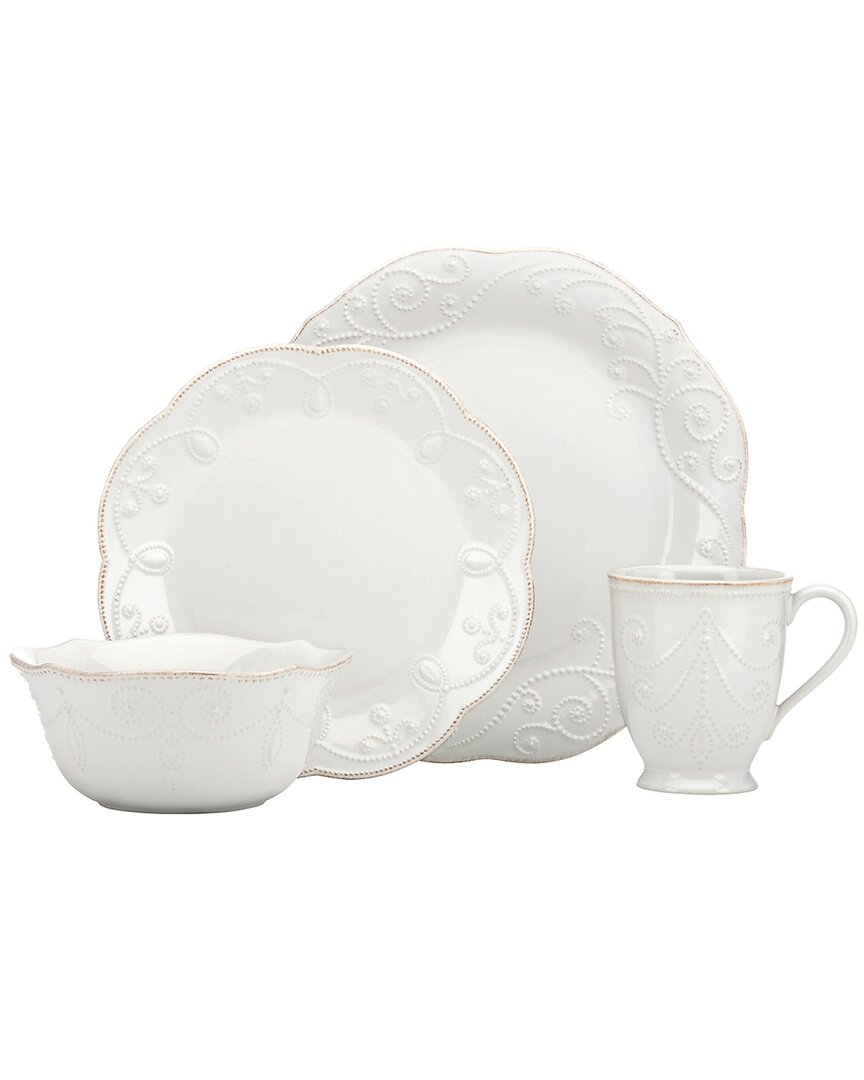 Lenox French Perle 4pc Place Setting In White