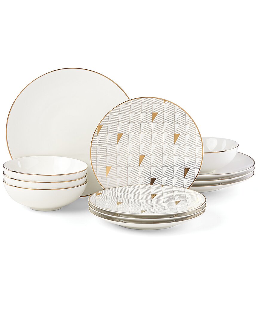 Lenox Trianna White 12pc Dinnerware Set