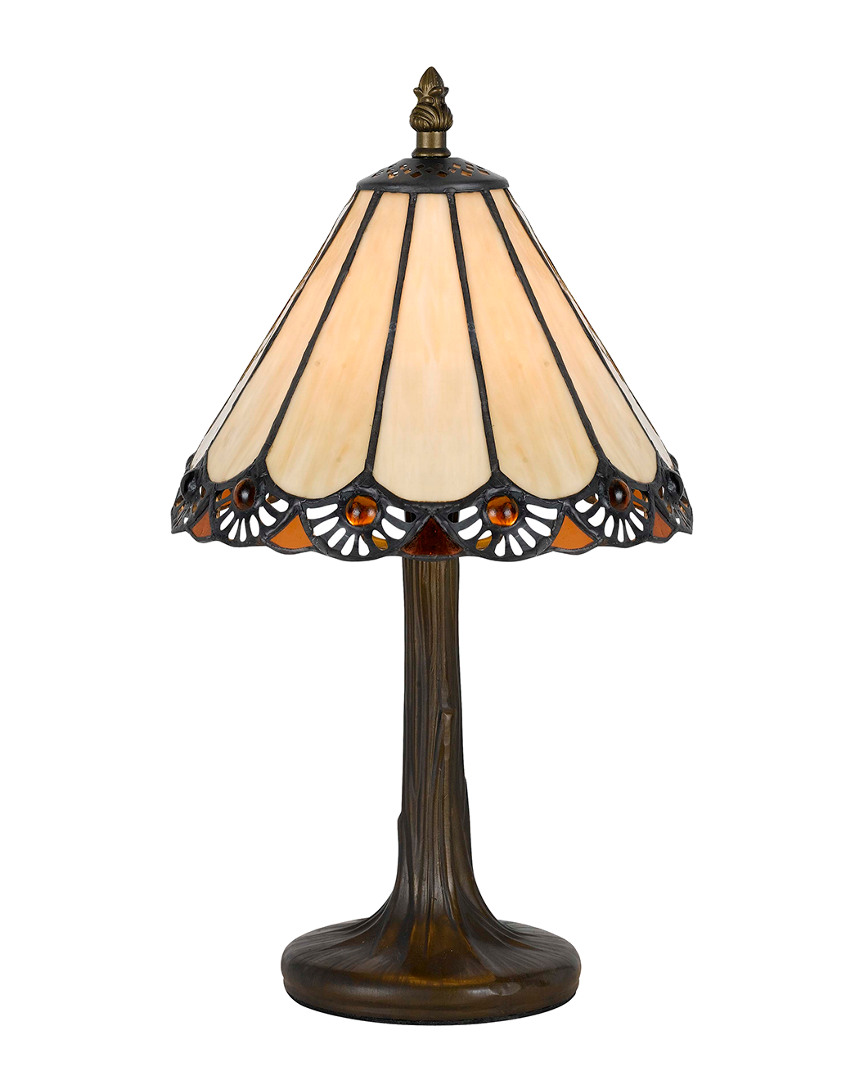 Cal Lighting Calighting Tiffany Accent Lamp In Brown