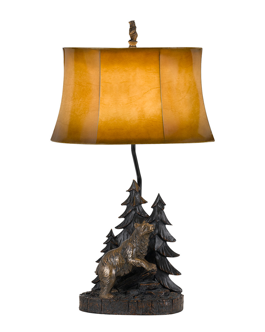 Cal Lighting Calighting 3-way Forest Resin Table Lamp