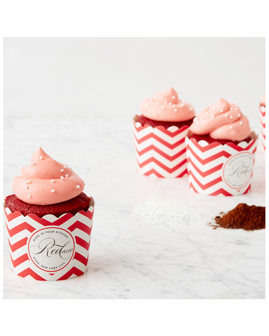 Red Velvet Nyc Diy Baking Kit: Pink Velvet-cupcakes