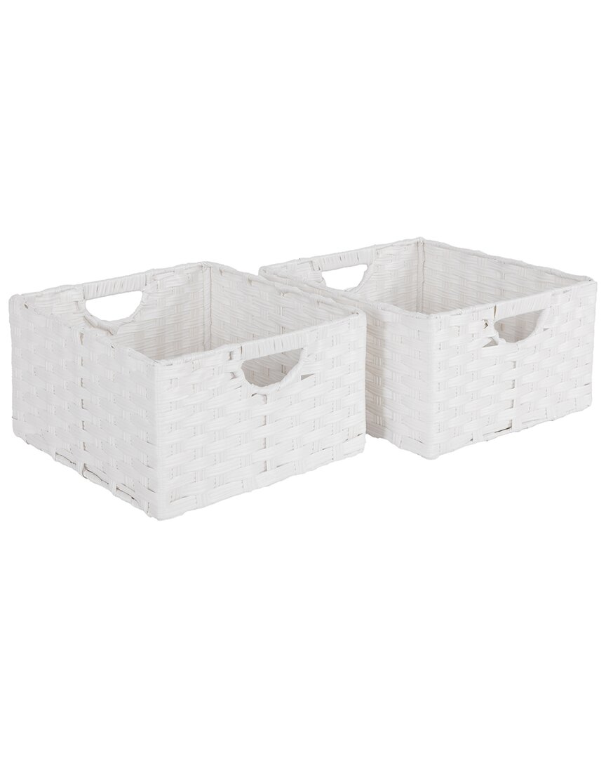 Seville Classics Handwoven Basket 2-pack