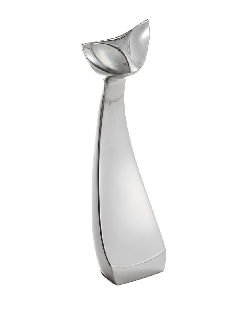 Nambe Small Cat Figure In Silver