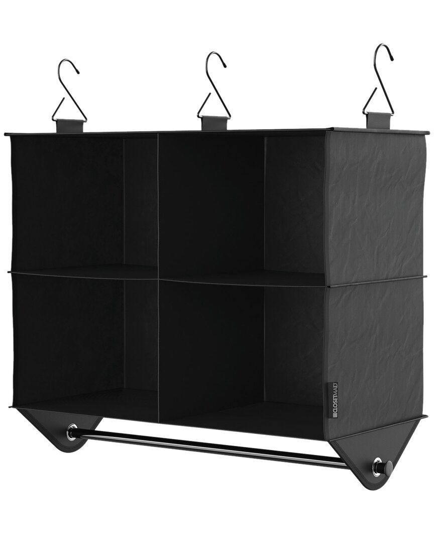 Closetmaid Capsule 4-cube Hanging Fabric Closet Organizer In Black